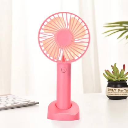 RelElseTech Mini USB Hand Fan – Rechargeable, 3-Speed, with Stand for Travel & Home Mini USB Hand Fan – Rechargeable, 3-Speed, with Stand for Travel & Home USB Fan