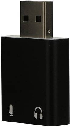AMG Music USB Audio Adapter USB to 3.5mm Jack Audio Adapter, External USB Stereo Sound Card 3.5mm Headset and Microphone Jack for Windows, Mac, Linux, Laptop, PC Sound Card