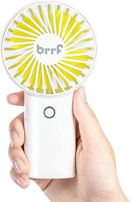 Brrf Mini Thunder Handheld (upto 18 hours running) USB Rechargeable 4000 mAh Battery Operated Portable, Desk , Carry it Anywhere USB Fan