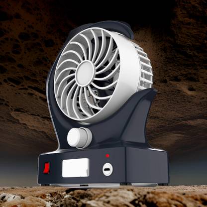 Clairbell Mini Ac Cooler Rechargeable Wind Fan Portable (USB Fan) With LED Light_K46BK Trendy Rechargeable Fan Light Weight Mini Fan_T4646 USB Fan