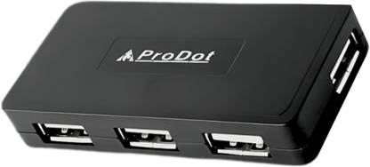 Henture PRODOT Prodot 4 Port USB 2.0 Hub with Hi-Speed Data Transfer, LED USB Hub USB Hub