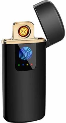 RSS ENTERPRISES Touch Sensor USB Rechargeable Ultra Thin Cigarette Lighter (Black) Touch Sensor USB Rechargeable Ultra Thin Cigarette Lighter (Black) Cigarette Lighter