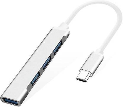 Flipkart SmartBuy Type C to USB Hub 4 Port USB 3.0 HUB for iMac MacBook Pro Surface, iPad Pro, PC and Laptops Slim Type C Hub USB Hub