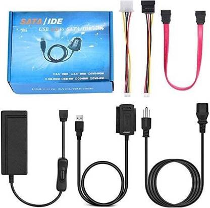 RyzCare USB 2.0 to 2.5" 3.5" IDE SATA HDD Hard Drive Converter USB Adapter
