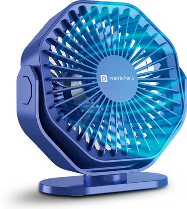 Portronics Chill On Mini Type-C Fan with 360° Rotation & Hanging Loop, 5000 RPM POR-3101 USB Fan