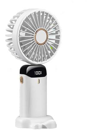 BSVR Display Fan Hand 5 Speed with Foldable 90° & Easy Portability Rechargeable_BS464 Portable Display Fan Hand 5 Speeds_BS464 USB Fan