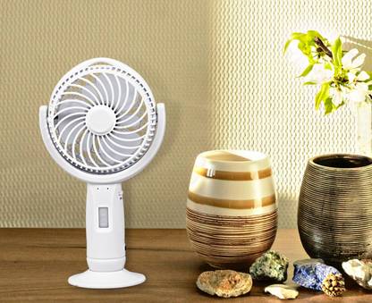 PLERIZA USB Desk Fan,Small and Quiet,Powerful USB Powered Portable Fan, Strong Airflow,Mini Fan, Personal Cooling Fan with 2 Speed for Home Office USB Fan