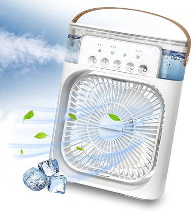 snowbudy Mini ac 300ml Ice , 3 Speeds Strong Airflow, Personal Cooling Fan Home Fan Mini Cooler for Room Cooling, USB Operated Mini Air Cooler 4H Timer Ac Laptop Accessory, USB Cable, USB Air Cooler, USB Air Freshener, USB Fan