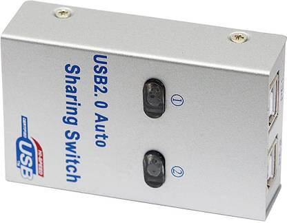 All mobile solution USB Auto Sharing Switch 2 Port USB 2.0 Converter Splitter 2 PC Share USB Peripheral Printer Usb2.0 Hub for Printer/Scanner etc (SWT-0081) USB Hub
