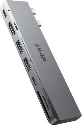 Anker 547 Usb-C Hub (7-In-2) For Macbook - Compatible With Thunderbolt 4 Usb C Port A83540A1 USB Hub