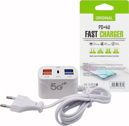 FITUP Original PD+4U Fast Charger 4-port Usb Pd Type-c Stable Output PD+4U Fast Charger 4 x 3.1A USB USB Charger