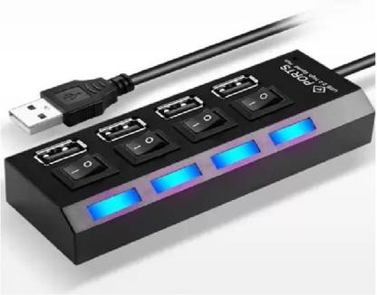 Vacotta 4.0 USB Hub 4 port USB Hub 4 Port USB HUB SuperSpeed 4USB Adapter USB Hub, Extension Cord, Laptop Accessory USB Hub