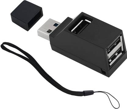 BhalTech 3 Port USB 2.0 Hub High Speed Splitter Plug and High Speed Play Bus Powered,Data USB Hub Transfer, Splitter Box Adapter USB Hub