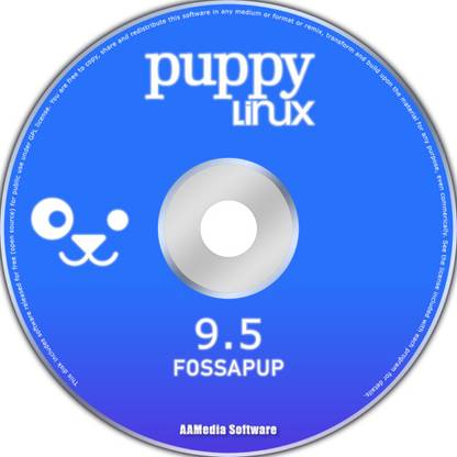 TekyMeky Puppy Linux FossaPup 9.5 64bit Live Bootable CD Rom Linux Operating System