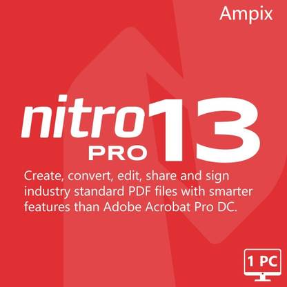 Ampix Nitro Pro 13 pro PDF Editor, Converter & Viewer | Lifetime Activation | Windows
