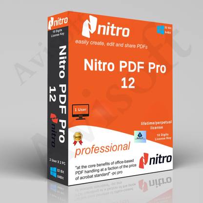 avisoft Nitro PDF Pro 12 | Latest 2024 Edition | PDF Editor & All PDF Solutions |