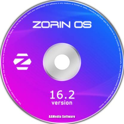 TekyMeky Linux ZORIN OS 16.2 Desktop 64bit Live Bootable DVD Linux Operating System
