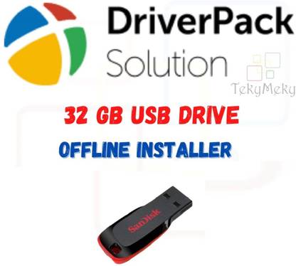 TekyMeky Driver Pack Solution Offline full version with 32 Gb Usb Pendrive