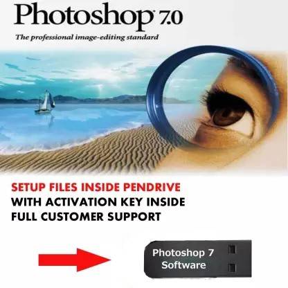 avtrons Adobe Photoshop 7 Software Setup file in Pendrive & Full Activation Key LifeTime