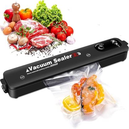 KrushikaEnterprise Vacuum Sealer Machine With 10 Bags Automatic Vacuum Bag Sealer