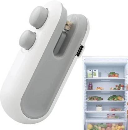 NEWSPARSH Rutu Mini Seal Machine, 2 in 1 USB Rechargeable Magnetic Heat Sealing Machine Manual Vacuum Bag Sealer