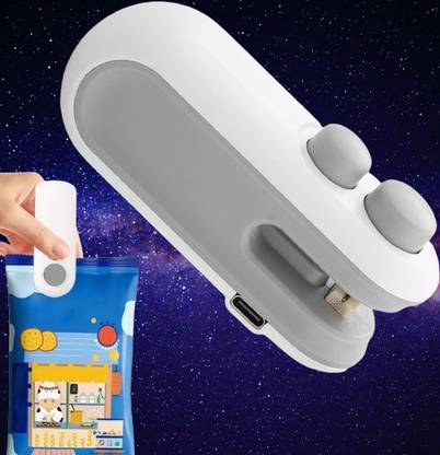 JM Great Portable Mini Sealing Machine | 2 in 1 USB Rechargeable Heat Sealing Machine Automatic Vacuum Bag Sealer