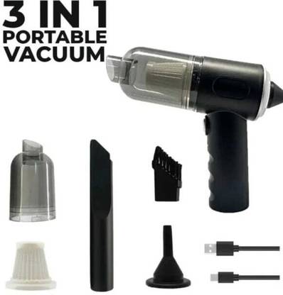 Adi Handheld Vacuum Cleaner with Strong Suction Cordless Vacuum Cleaner (Black) 01 Cordless Vacuum Cleaner with Anti-Bacterial Cleaning