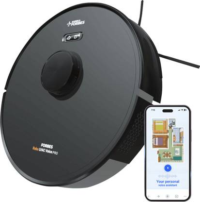 EUREKA FORBES LVAC VOICE PRO Robotic Floor Cleaner with 2 in 1 Mopping and Vacuum (WiFi Connectivity, Google Assistant and Alexa)