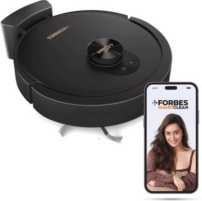 EUREKA FORBES Home Mapping Robotic Floor Cleaner SmartClean Home Mapping Turbo, 7000Pa HyperSuction | LiDAR 3.0 & Quick | Wet Mopping | 3-Hour Run Time | Smart App Control | Voice Control (WiFi Connectivity, Google Assistant and Alexa)