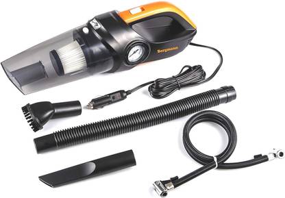 Bergmann Cyclonic 2-in-1 Car Vacuum Cleaner + Tyre Inflator Car Vacuum Cleaner with 2 in 1 Mopping and Vacuum
