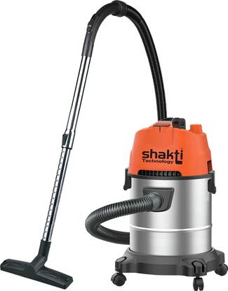 shakti Technology Wet and Dry Vacuum Cleaner 1400 Watts, 25 Liter Stainless Steel Tank For Home Wet & Dry Vacuum Cleaner with Anti-Bacterial Cleaning