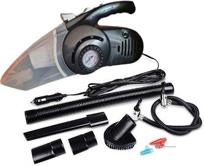 LAORKOU 4 in 1 MultiFunction Car Vacuum Cleaner Wet and Dry Duster Auto Care Hand-held Vacuum Cleaner with 2 in 1 Mopping and Vacuum, Anti-Bacterial Cleaning, Reusable Dust Bag