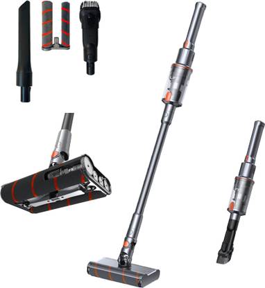 ILIFE H11 Cordless Vacuum Cleaner with Double Fluff Roller Brush For 360° Rotating Cordless Vacuum Cleaner with Swappable Battery, Anti-Bacterial Cleaning