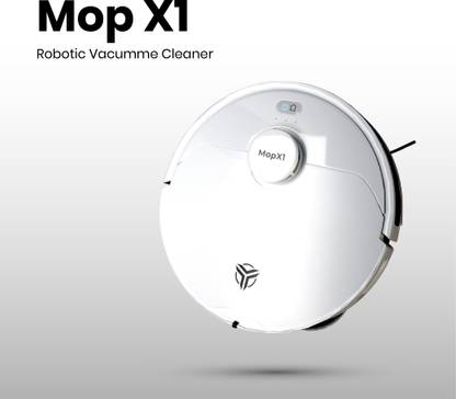 MecTURING MopX1 LiDAR 3.0 Rotating mop with 8000 Pa Suction covers 3500 sqft , Gen AI APP Robotic Floor Cleaner with 2 in 1 Mopping and Vacuum, Anti-Bacterial Cleaning (WiFi Connectivity, Google Assistant and Alexa)