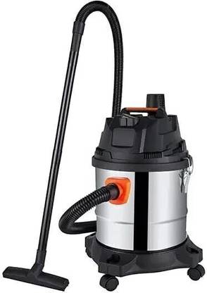 MAKAGE VC-25L 1200-1400W Rust free tan 25 ltr Stainless Steel Hose pipe 2.5M Dry Vacuum Cleaner with Reusable Dust Bag