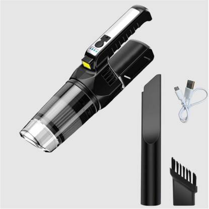 POHIR New Lighting Car Vacuum Cleaner, Heavy-Power Handheld Wireless Vacuum Cleaner, N Hand-held Vacuum Cleaner with 2 in 1 Mopping and Vacuum, Anti-Bacterial Cleaning, Reusable Dust Bag