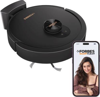 EUREKA FORBES Home Mapping Robotic Floor Cleaner SmartClean Home Mapping Turbo, 7000Pa HyperSuction | LiDAR 3.0 & Quick Home Mapping | Wet Mopping | 3-Hour Run Time | Smart App Control | Voice Control (WiFi Connectivity, Google Assistant and Alexa)