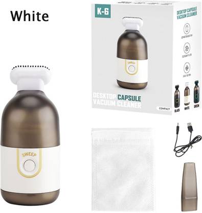 Xydrozen Desktop Vacuum Cleaner Usb Rechargeable Mini Table Dust Sweeper Hand-held Vacuum Cleaner with Anti-Bacterial Cleaning