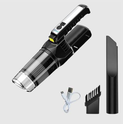 RAAJAA Lighting Car Vacuum Cleaner 120W Heavy-Power Handheld Wireless Vacuum Cleaner Hand-held Vacuum Cleaner with 2 in 1 Mopping and Vacuum, Anti-Bacterial Cleaning, Reusable Dust Bag