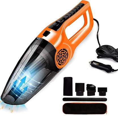 Excelanz Portable Ultra Car Vacuum Cleaner with Powerful Suction for Car Car Vacuum Cleaner with Anti-Bacterial Cleaning