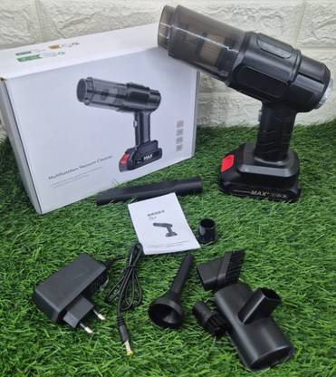 Xydrozen Portable Handheld Mini Design for Car Interior and Home Use Cordless Vacuum Cleaner with Anti-Bacterial Cleaning, Reusable Dust Bag