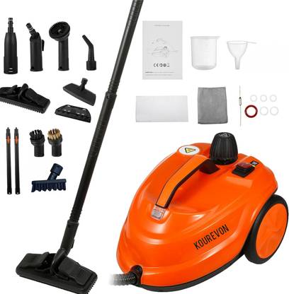 KOUREVON 2100W Multipurpose High-Pressure Steam Cleaner for Home, Car, Carpets, Floor Steam Mops with Anti-Bacterial Cleaning