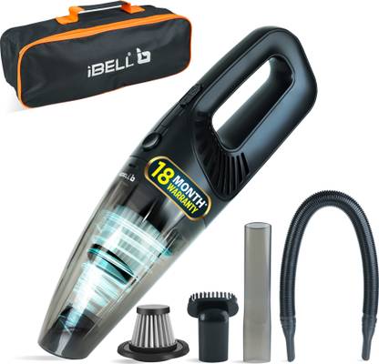 iBELL TURBOVAC800 Cordless Car Vacuum Cleaner, Rechargeable, Wet & Dry, High Suction Car Vacuum Cleaner