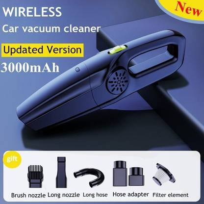 EVETIS Portable Wireless Car & Home Cleaning Vacuum DC 120W, Wet and Dry vacuum cleaner Cordless Vacuum Cleaner with 2 in 1 Mopping and Vacuum, Anti-Bacterial Cleaning, Swappable Battery
