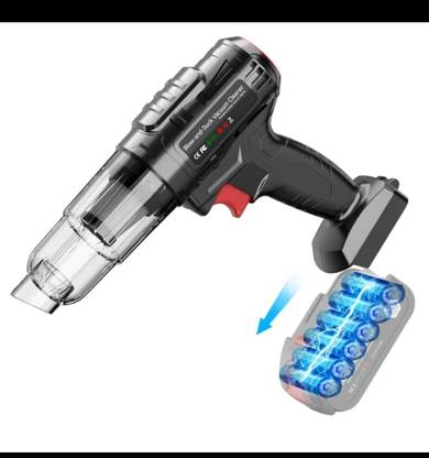 Actrovax Wireless Car Vacuum Cleaner with Air Blower Cordless Vacuum Cleaner with Anti-Bacterial Cleaning, Reusable Dust Bag