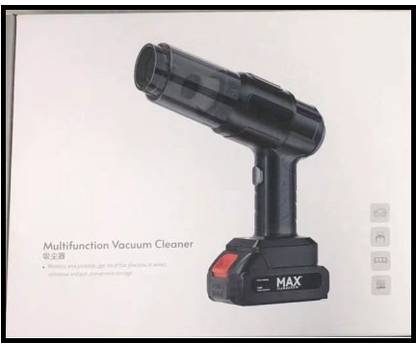 Actrovax 3-in-1 High Power Mini Vacuum Cleaner Cordless Vacuum Cleaner with Anti-Bacterial Cleaning, Reusable Dust Bag