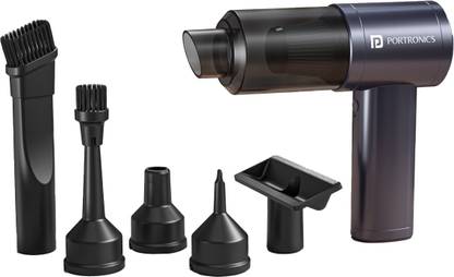 Portronics Mopcop Pro Rechargeable Vacuum Cleaner & Blower, Multi-Nozzle, Washable Filter Car Vacuum Cleaner