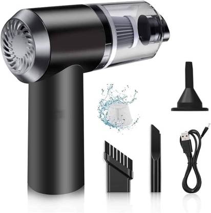 Hadd Enterprises 3-in-1 Portable Car Vacuum Cleaner with Blower | USB Rechargeable Wireless Car Vacuum Cleaner Traveling, Camping Reusable,Portable,Rechargeable Vehicle Interior Cleaner