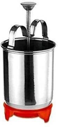 shoparam Stainless Steel Medu Vada Maker with Stand, mendu WADA Machine 2 in 1 Fry Tool Vada Maker