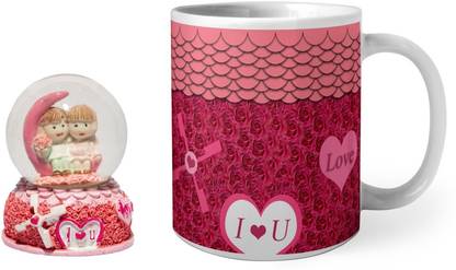 Phirki Studio Mug, Snow Globe Gift Set